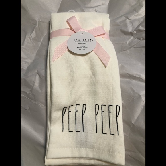 Rae Dunn kitchen towel set